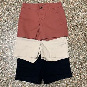 Loft Ann Taylor size 2 set of 3 shorts